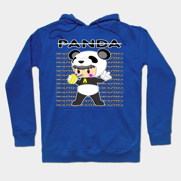 panda cartoon Hoodie by wari93